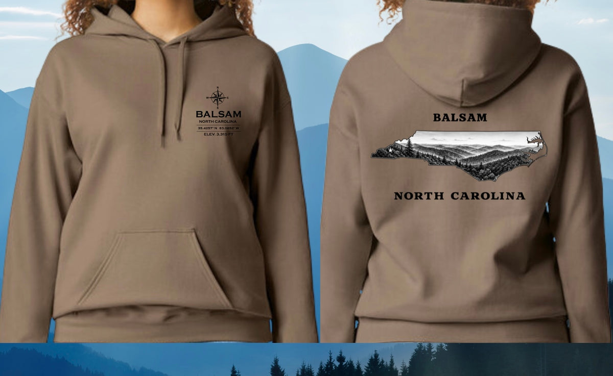 Balsam Community Center: Coordinates and Elevation (Front and Back)