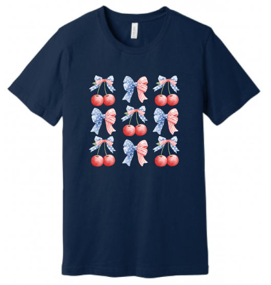 Patriotic Cherry Croquette T-Shirt