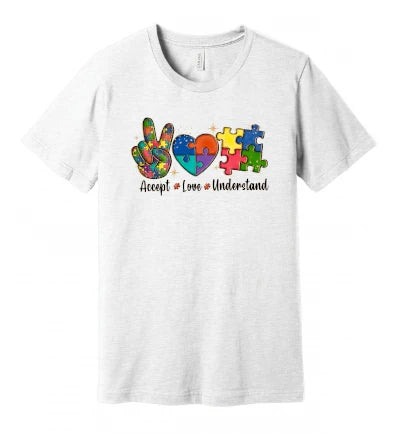 Autism - Accept, Love, Understand Puzzle - T-Shirt