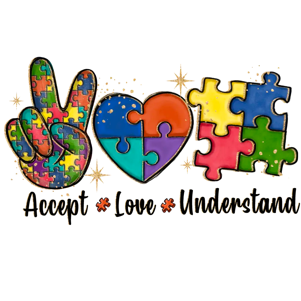 Autism - Accept, Love, Understand Puzzle: Gang Sheet