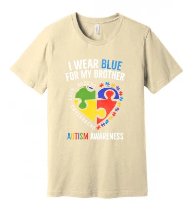 Autism - I Wear Blue for My Brother - T-Shirt