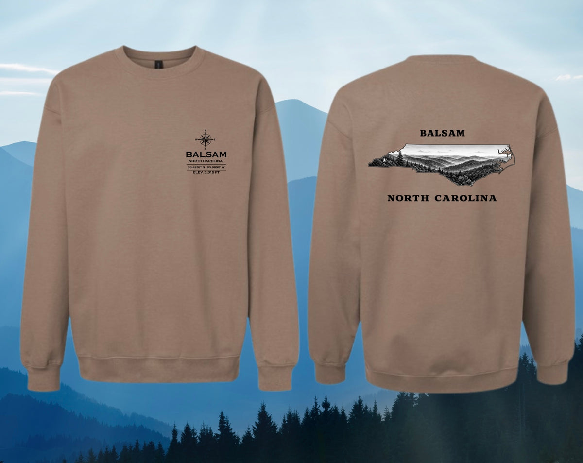 Balsam Community Center: Coordinates and Elevation (Front and Back)