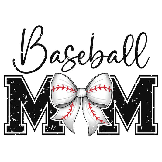 Baseball Mom (Horizontal: Distressed): Gang Sheet