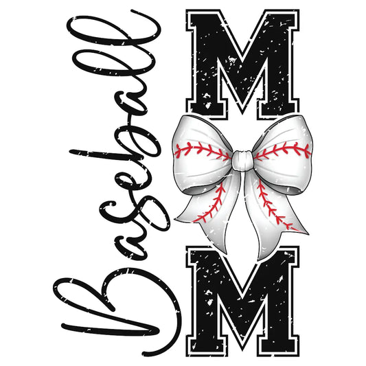 Baseball Mom (Vertical: Distressed): Gang Sheet