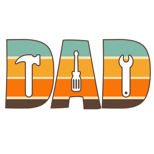 Dad (Retro Colors) Gang Sheet