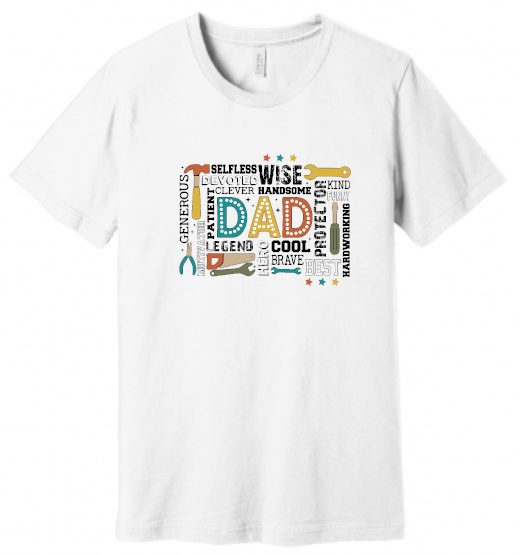 Dad Word Cloud T Shirt