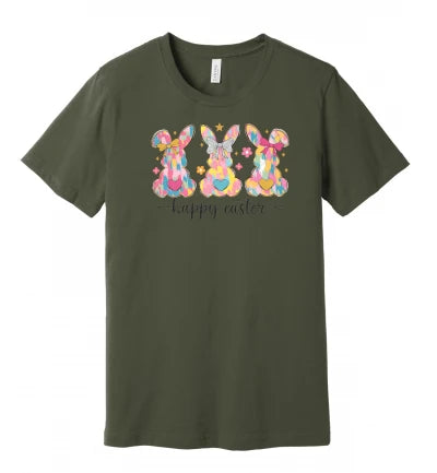 Easter - Brush Stroke Bunnies - T-Shirt