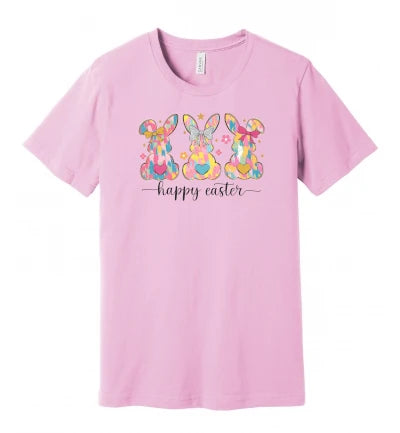 Easter - Brush Stroke Bunnies - T-Shirt