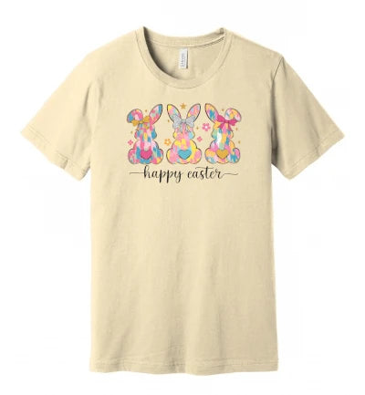 Easter - Brush Stroke Bunnies - T-Shirt