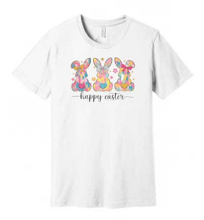 Easter - Brush Stroke Bunnies - T-Shirt