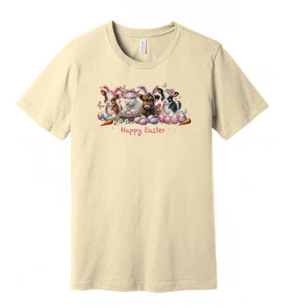 Easter - Cute Cows With Bunny Ears - T-Shirt