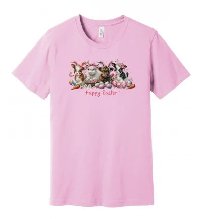 Easter - Cute Cows With Bunny Ears - T-Shirt