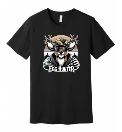 Easter - Egg Hunter - Deer With Camo Hat and Sunglasses - T-Shirt