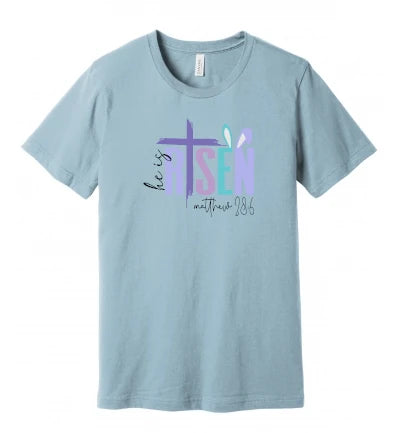 Easter - He Is Risen - Matthew 28:6 - Pastel - T-Shirt