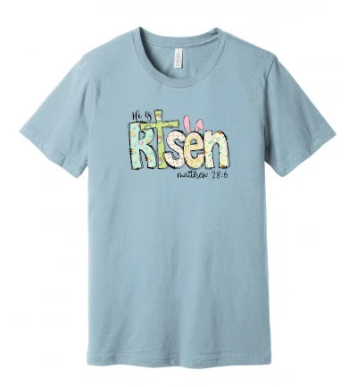 Easter - He Is Risen - Matthew 28:6 - Retro - T-Shirt