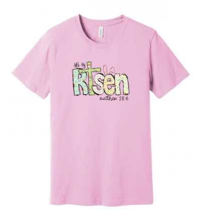 Easter - He Is Risen - Matthew 28:6 - Retro - T-Shirt