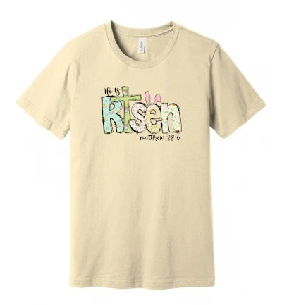 Easter - He Is Risen - Matthew 28:6 - Retro - T-Shirt