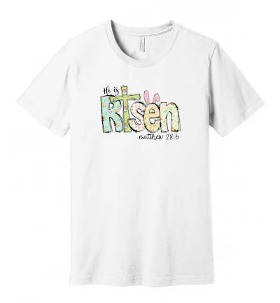 Easter - He Is Risen - Matthew 28:6 - Retro - T-Shirt