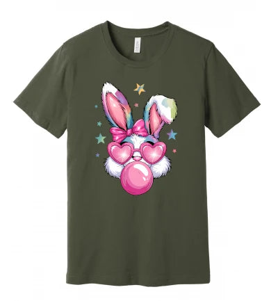 Easter - Pink Easter Bunny W/ Bubble Gum - T-Shirt