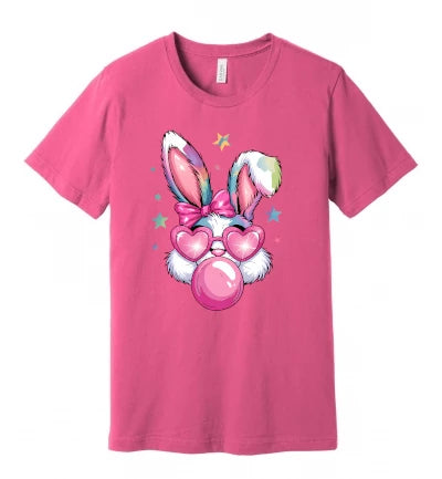 Easter - Pink Easter Bunny W/ Bubble Gum - T-Shirt