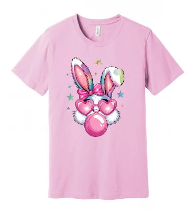 Easter - Pink Easter Bunny W/ Bubble Gum - T-Shirt