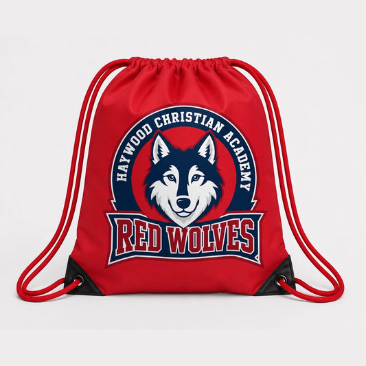 Red Wolves Merch - Cinch Bag (Red)