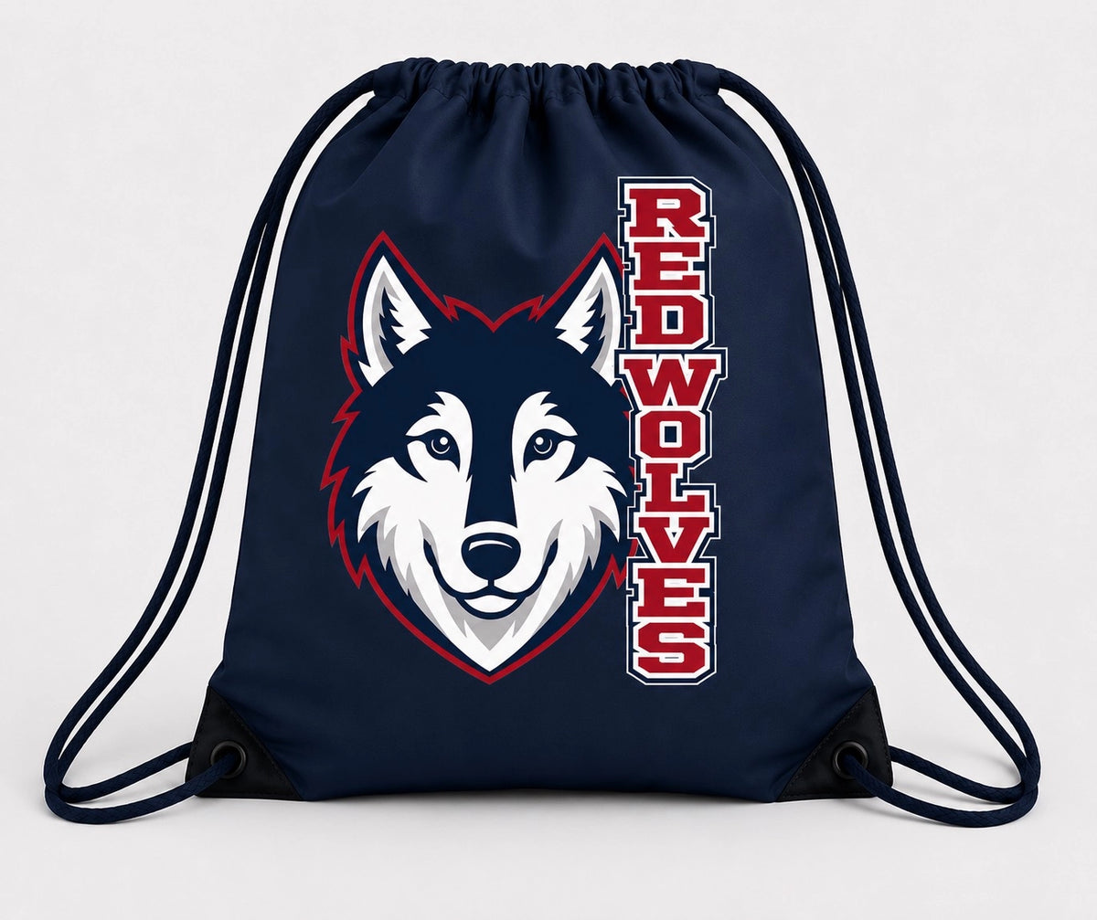 Red Wolves Merch - Cinch Bag (Blue)