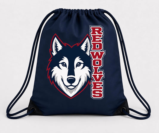 Red Wolves Merch - Cinch Bag (Blue)