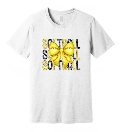 Softball Bow: T-Shirt