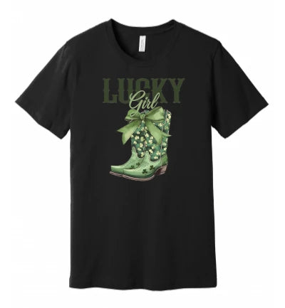 St. Patty's Day Lucky Cowgirl: T-Shirt