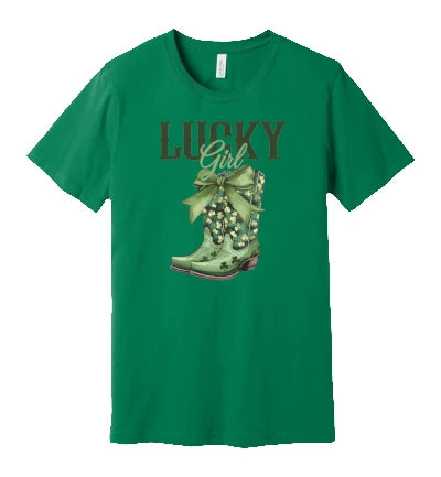 St. Patty's Day Lucky Cowgirl: T-Shirt