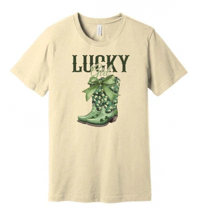 St. Patty's Day Lucky Cowgirl: T-Shirt